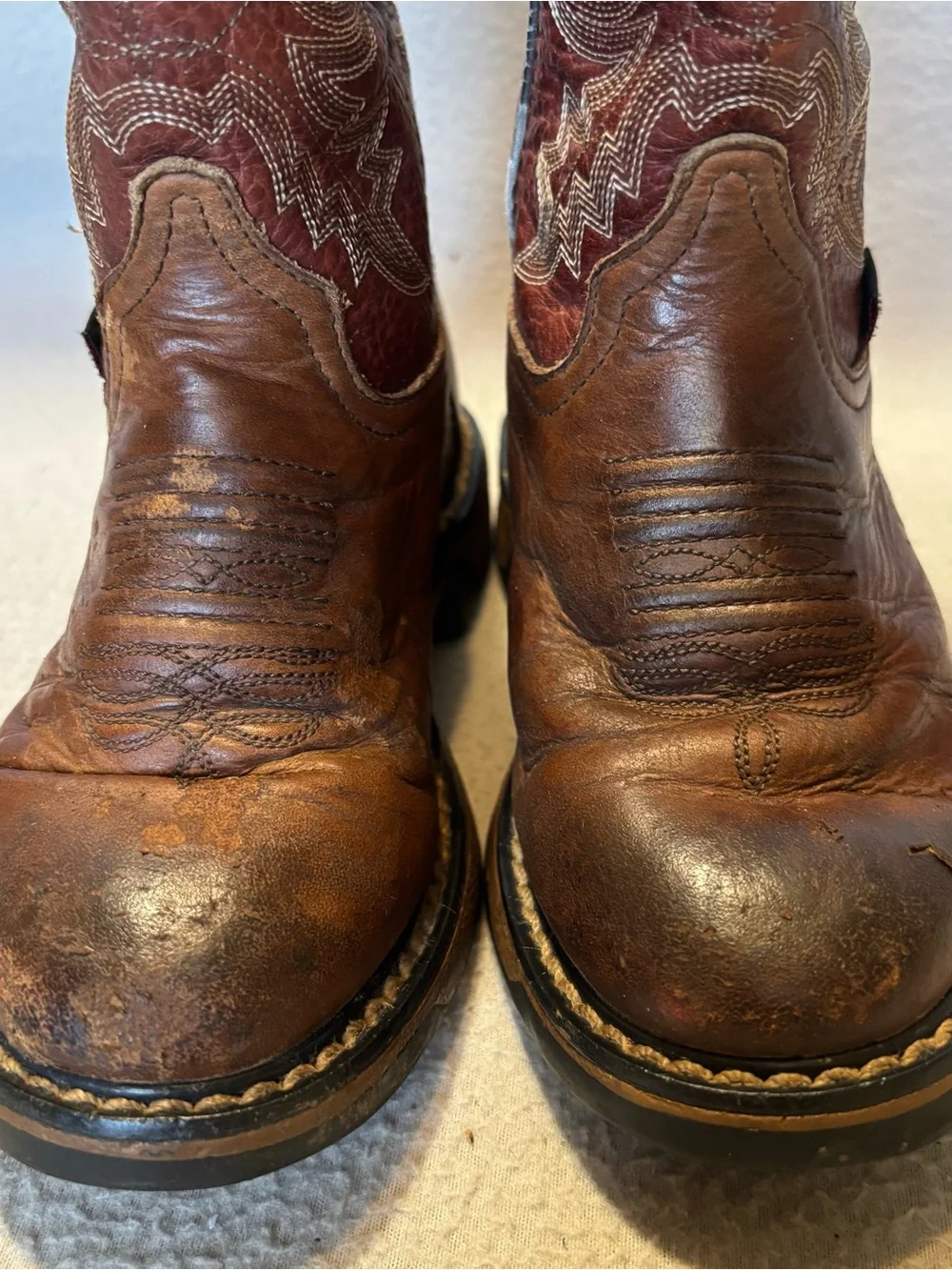 Tony Lama Kids TLX 9.5D Brown Leather Western Cowboy Boots